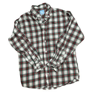 Bella Bliss Holiday Plaid Boys Button Down Shirt